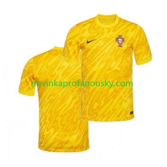 Portugalsko Dres Brankářské Domácí Fotbalové Dresy pro Muže Euro 2024 Krátký rukáv