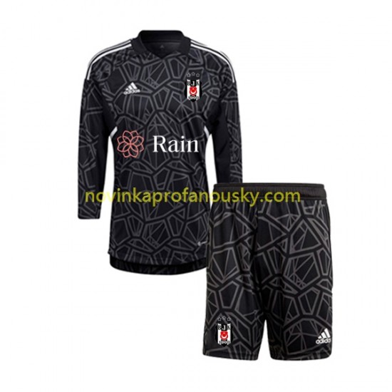 Besiktas Dres Brankářské Venkovní Fotbalové Dresy pro Děti 2022-2023 Dlouhý rukáv