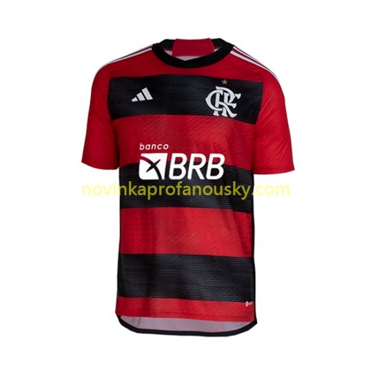 CR Flamengo Dres Domácí Fotbalové Dresy pro Muže 2023-2024 Krátký rukáv