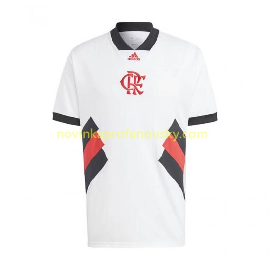 CR Flamengo Dres Icon Retro Domácí Fotbalové Dresy pro Muže 2022-2023 Krátký rukáv