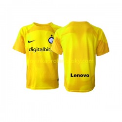 Inter Milán Dres Brankářské Venkovní Fotbalové Dresy pro Muže 2022-2023 Krátký rukáv