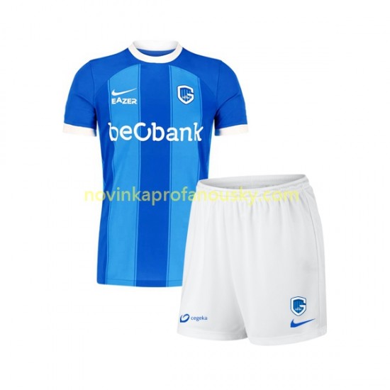 KRC Genk Dres Domácí Fotbalové Dresy pro Děti 2023-2024 Krátký rukáv