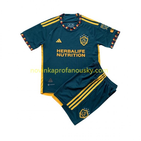 Los Angeles Galaxy Dres Venkovní Fotbalové Dresy pro Děti 2023-2024 Krátký rukáv