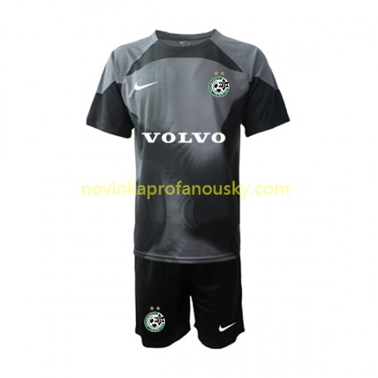 Maccabi Haifa Dres Brankářské Domácí Fotbalové Dresy pro Děti 2022-2023 Krátký rukáv