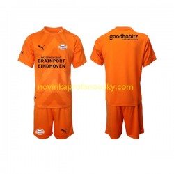 PSV Eindhoven Dres Brankářské Venkovní Fotbalové Dresy pro Děti 2022-2023 Krátký rukáv