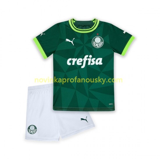 Palmeiras Dres Domácí Fotbalové Dresy pro Děti 2023-2024 Krátký rukáv