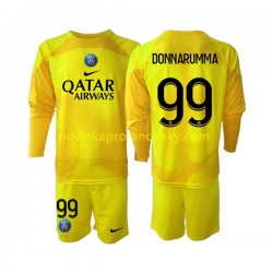 Paris Saint-Germain Dres Gianluigi Donnarumma 99 Brankářské Alternativní Fotbalové Dresy pro Děti 2022-2023 Dlouhý rukáv