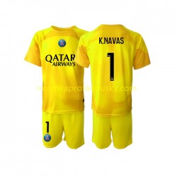 Paris Saint-Germain Dres K.NAVAS 1 Brankářské Alternativní Fotbalové Dresy pro Děti 2022-2023 Krátký rukáv