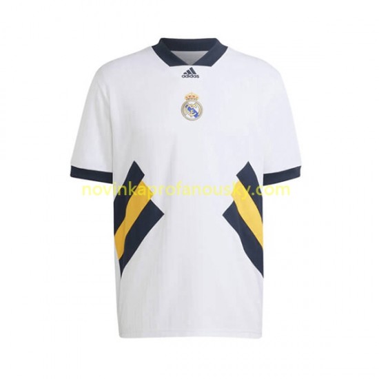 Real Madrid Dres Icon Retro Domácí Fotbalové Dresy pro Muže 2022-2023 Krátký rukáv