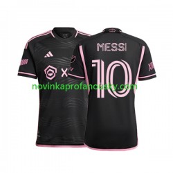 Inter Miami Dres Lionel Messi 10 Venkovní Fotbalové Dresy pro Muže 2023 Krátký rukáv