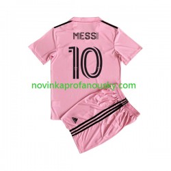 Inter Miami Dres Lionel Messi 10 Domácí Fotbalové Dresy pro Děti 2023 Krátký rukáv