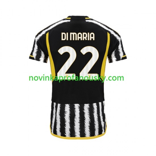 Juventus Dres Angel Di Maria 22 Domácí Fotbalové Dresy pro Muže 2023-2024 Krátký rukáv
