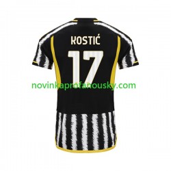 Juventus Dres Filip Kostic 17 Domácí Fotbalové Dresy pro Muže 2023-2024 Krátký rukáv