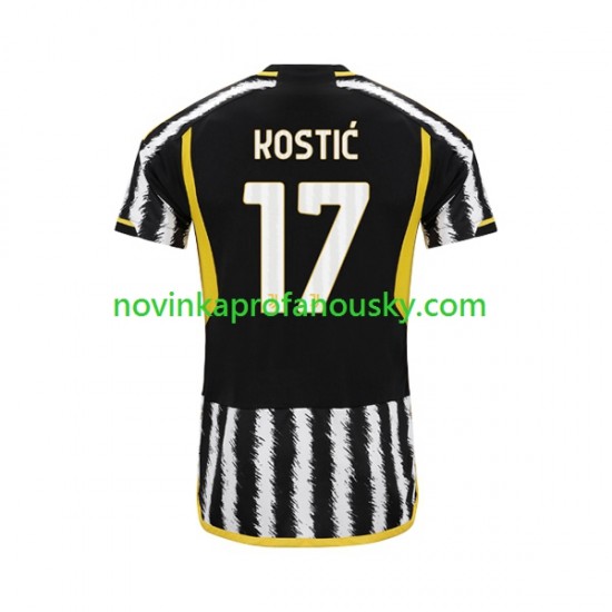 Juventus Dres Filip Kostic 17 Domácí Fotbalové Dresy pro Muže 2023-2024 Krátký rukáv