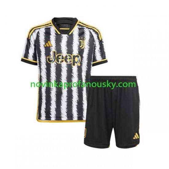 Juventus Dres Domácí Fotbalové Dresy pro Děti 2023-2024 Krátký rukáv