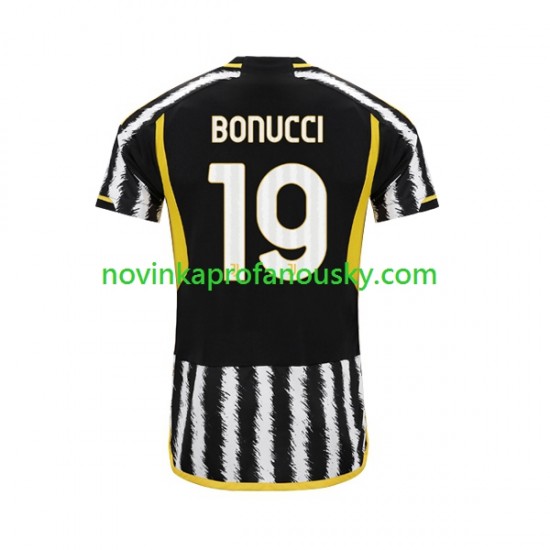 Juventus Dres Leonardo Bonucci 19 Domácí Fotbalové Dresy pro Muže 2023-2024 Krátký rukáv