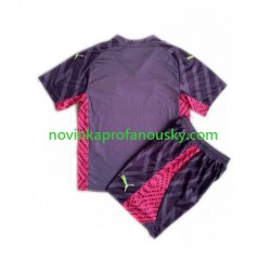 Manchester City Dres Brankářské Venkovní Fotbalové Dresy pro Děti 2023-2024 Krátký rukáv