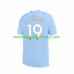 Manchester City Dres J. ALVAREZ 19 Domácí Fotbalové Dresy pro Muže 2023-2024 Krátký rukáv