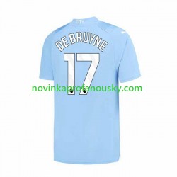 Manchester City Dres Kevin De Bruyne 17 Domácí Fotbalové Dresy pro Muže 2023-2024 Krátký rukáv