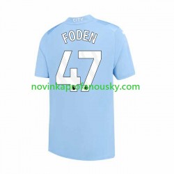 Manchester City Dres Phil Foden 47 Domácí Fotbalové Dresy pro Muže 2023-2024 Krátký rukáv