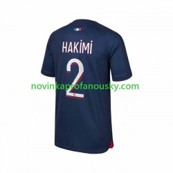 Paris Saint-Germain Dres Hakimi 2 Domácí Fotbalové Dresy pro Muže 2023-2024 Krátký rukáv