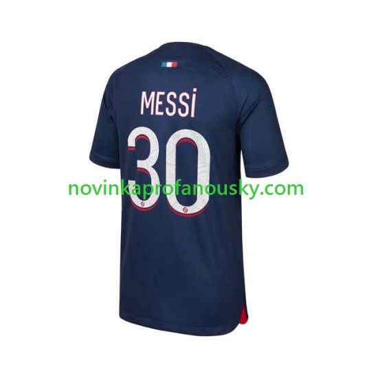 Paris Saint-Germain Dres Lionel Messi 30 Domácí Fotbalové Dresy pro Muže 2023-2024 Krátký rukáv