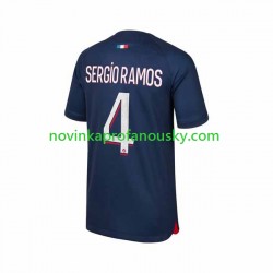 Paris Saint-Germain Dres Sergio Ramos 4 Domácí Fotbalové Dresy pro Muže 2023-2024 Krátký rukáv