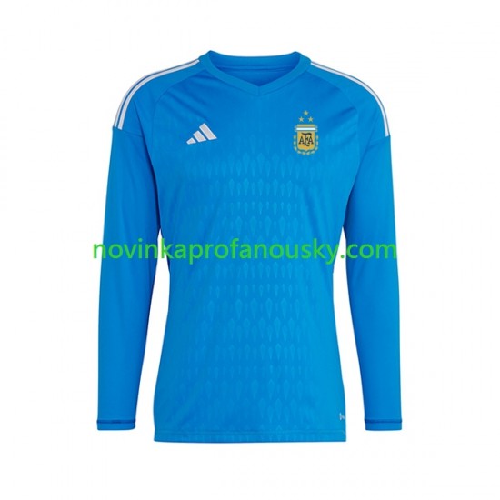 Argentina Dres Brankářské Alternativní Fotbalové Dresy pro Muže 2023 Dlouhý rukáv