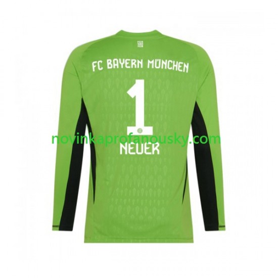 FC Bayern Mnichov Dres Manuel Neuer 1 Brankářské Venkovní Fotbalové Dresy pro Muže 2023-2024 Dlouhý rukáv