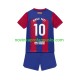 FC Barcelona Dres Ansu Fati 10 Domácí Fotbalové Dresy pro Děti 2023-2024 Krátký rukáv