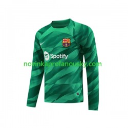 FC Barcelona Dres Ter Stegen 1 Brankářské Domácí Fotbalové Dresy pro Muže 2023-2024 Dlouhý rukáv