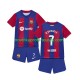 FC Barcelona Dres Ousmane Dembele 7 Domácí Fotbalové Dresy pro Děti 2023-2024 Krátký rukáv