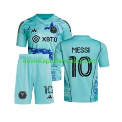 Inter Miami Dres Lionel Messi 10 Special Domácí Fotbalové Dresy pro Děti 2023-2024 Krátký rukáv