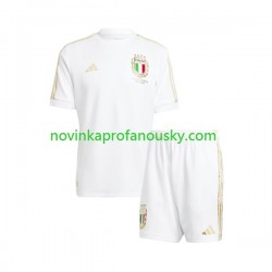 Itálie Dres Anniversary Domácí Fotbalové Dresy pro Děti 2023 Krátký rukáv