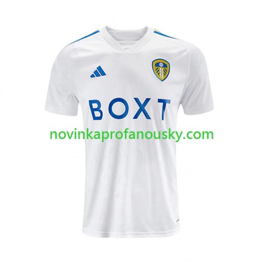 Leeds United Dres Domácí Fotbalové Dresy pro Muže 2023-2024 Krátký rukáv