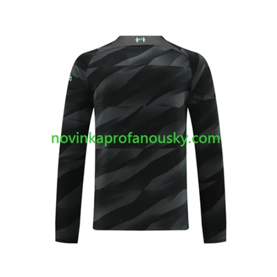 Liverpool Dres Brankářské Venkovní Fotbalové Dresy pro Muže 2023-2024 Dlouhý rukáv