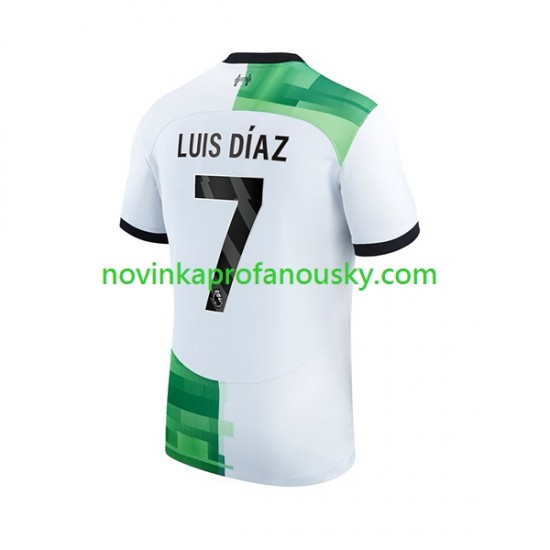 Liverpool Dres Luis Diaz 7 Venkovní Fotbalové Dresy pro Muže 2023-2024 Krátký rukáv