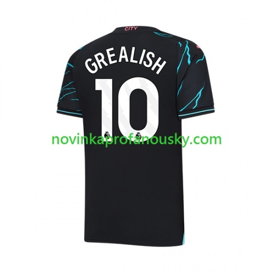 Manchester City Dres Jack Grealish 10 Alternativní Fotbalové Dresy pro Muže 2023-2024 Krátký rukáv
