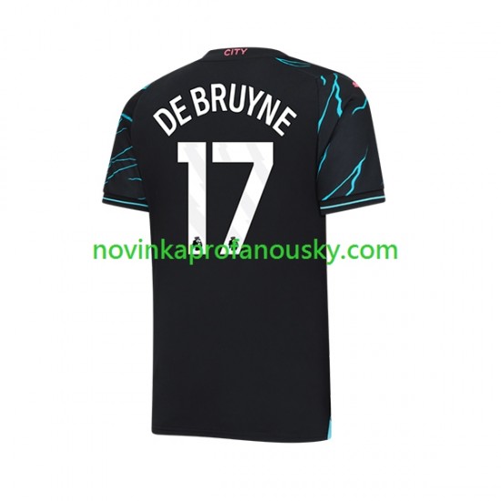 Manchester City Dres Kevin De Bruyne 17 Alternativní Fotbalové Dresy pro Muže 2023-2024 Krátký rukáv