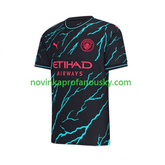 Manchester City Dres Kevin De Bruyne 17 Alternativní Fotbalové Dresy pro Muže 2023-2024 Krátký rukáv