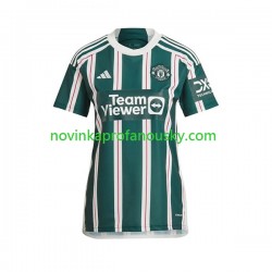 Manchester United Dres Venkovní Fotbalové Dresy pro Ženy 2023-2024 Krátký rukáv