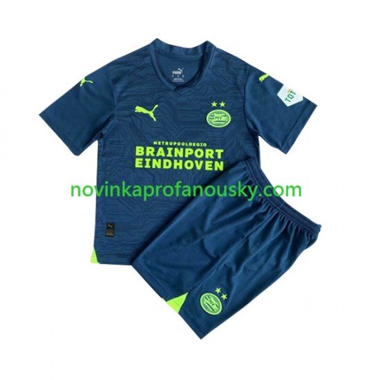 PSV Eindhoven Dres Alternativní Fotbalové Dresy pro Děti 2023-2024 Krátký rukáv