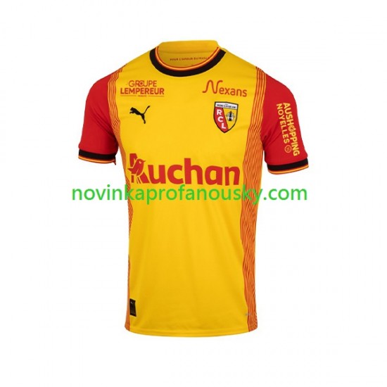 RC Lens Dres Domácí Fotbalové Dresy pro Muže 2023-2024 Krátký rukáv