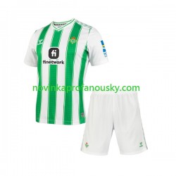 Real Betis Dres Domácí Fotbalové Dresy pro Děti 2023-2024 Krátký rukáv