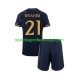 Real Madrid Dres Brahim Diaz 21 Venkovní Fotbalové Dresy pro Děti 2023-2024 Krátký rukáv