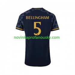 Real Madrid Dres Jude Bellingham 5 Venkovní Fotbalové Dresy pro Muže 2023-2024 Krátký rukáv