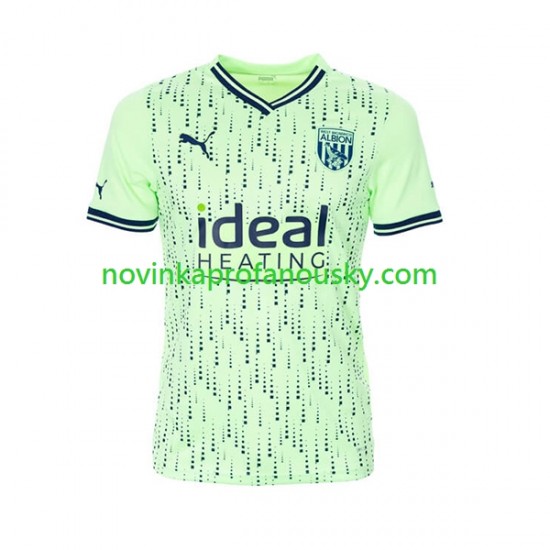 West Bromwich Albion Dres Venkovní Fotbalové Dresy pro Muže 2023-2024 Krátký rukáv
