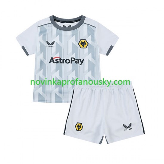 Wolverhampton Wanderers Dres Alternativní Fotbalové Dresy pro Děti 2023-2024 Krátký rukáv
