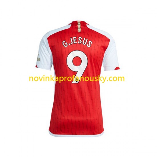 Arsenal Dres Gabriel Jesus 9 Domácí Fotbalové Dresy pro Muže 2023-2024 Krátký rukáv