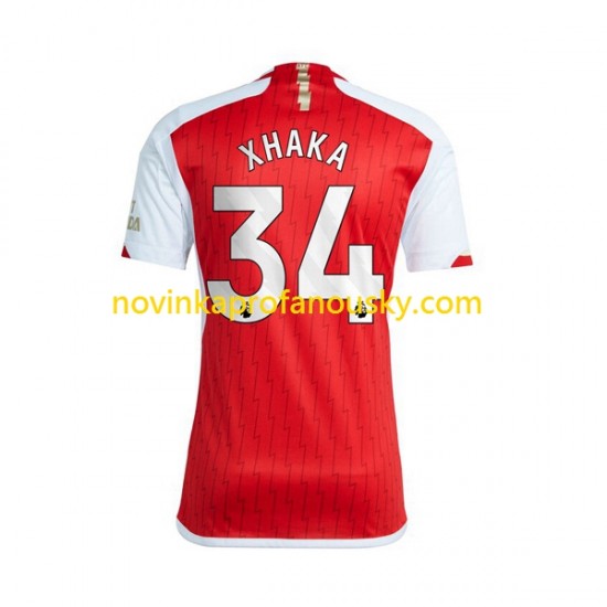 Arsenal Dres Xhaka 34 Domácí Fotbalové Dresy pro Muže 2023-2024 Krátký rukáv